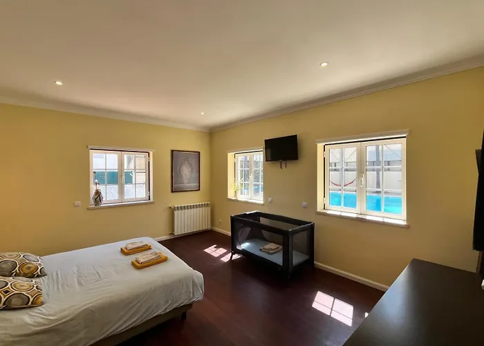 With Palm Tree Heated Pool Bed and breakfast *